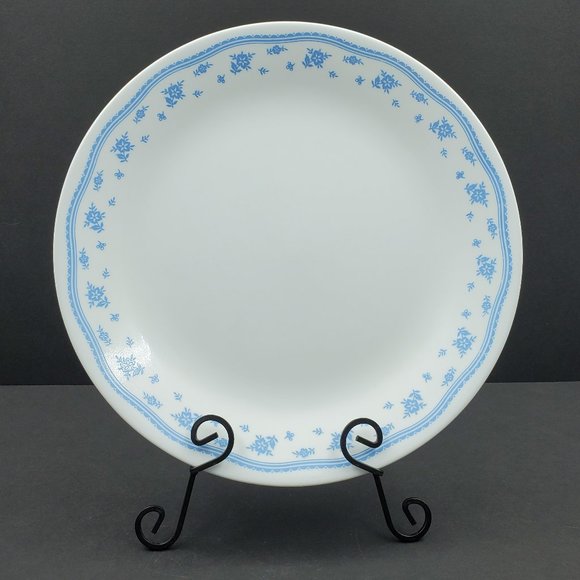 Corelle Morning Blue Dinner Plates Corning Blue Floral Dinner Plates - Picture 2 of 4